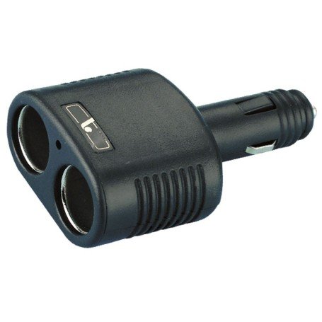 Conector Base de Corriente a Doble Toma Mechero 12V