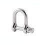 Grillete Recto Corto Inoxidable AISI 316