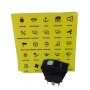 Interruptor Iluminado ON-OFF-ON 6PIN para Paneles de Barcos