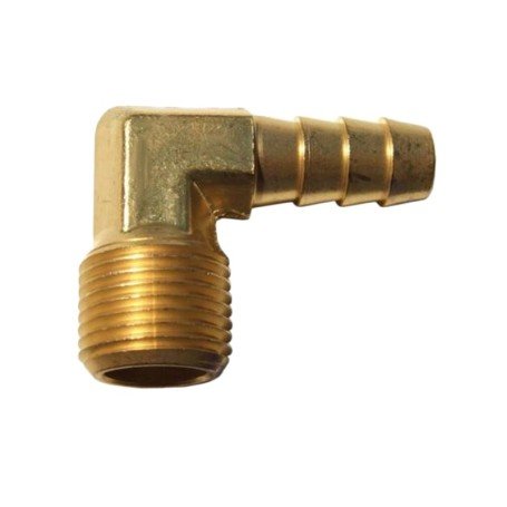 Racord Codo para Filtro Decantador Rosca G 3/8"(16mm) Conector Tubo NPT 3/8"(10.5mm)