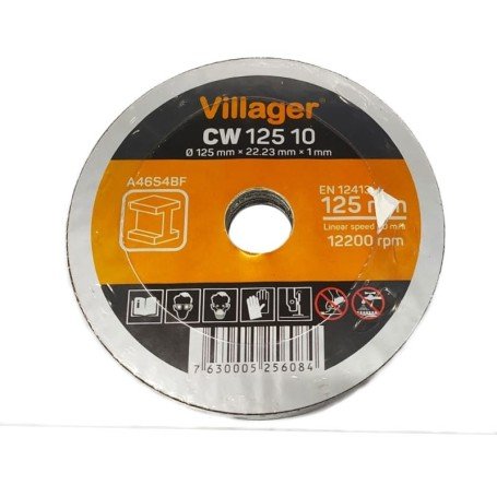 Pack 10uds. Discos de Corte 125mm Villager