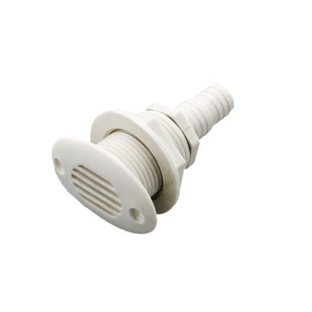 Respiradero Tanque Combustible Recto Ovalado Blanco - Conector 17-19mm