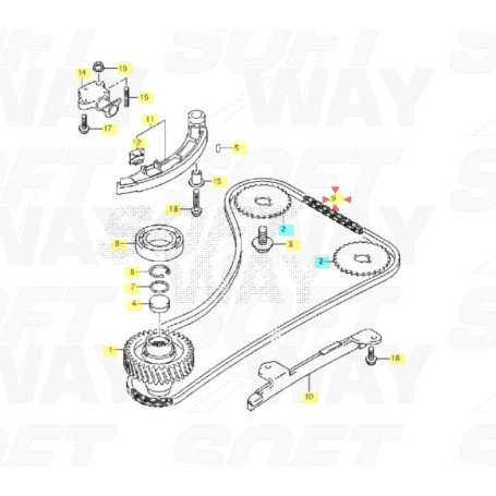Chain,timing Original Suzuki 12761-90J00-000