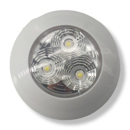 Plafón Interior 3 Led blanco.