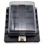 Caja de Fusibles de 10 Circuitos con Led