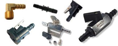 Racores y Conectores para línea de combustible de barcos.