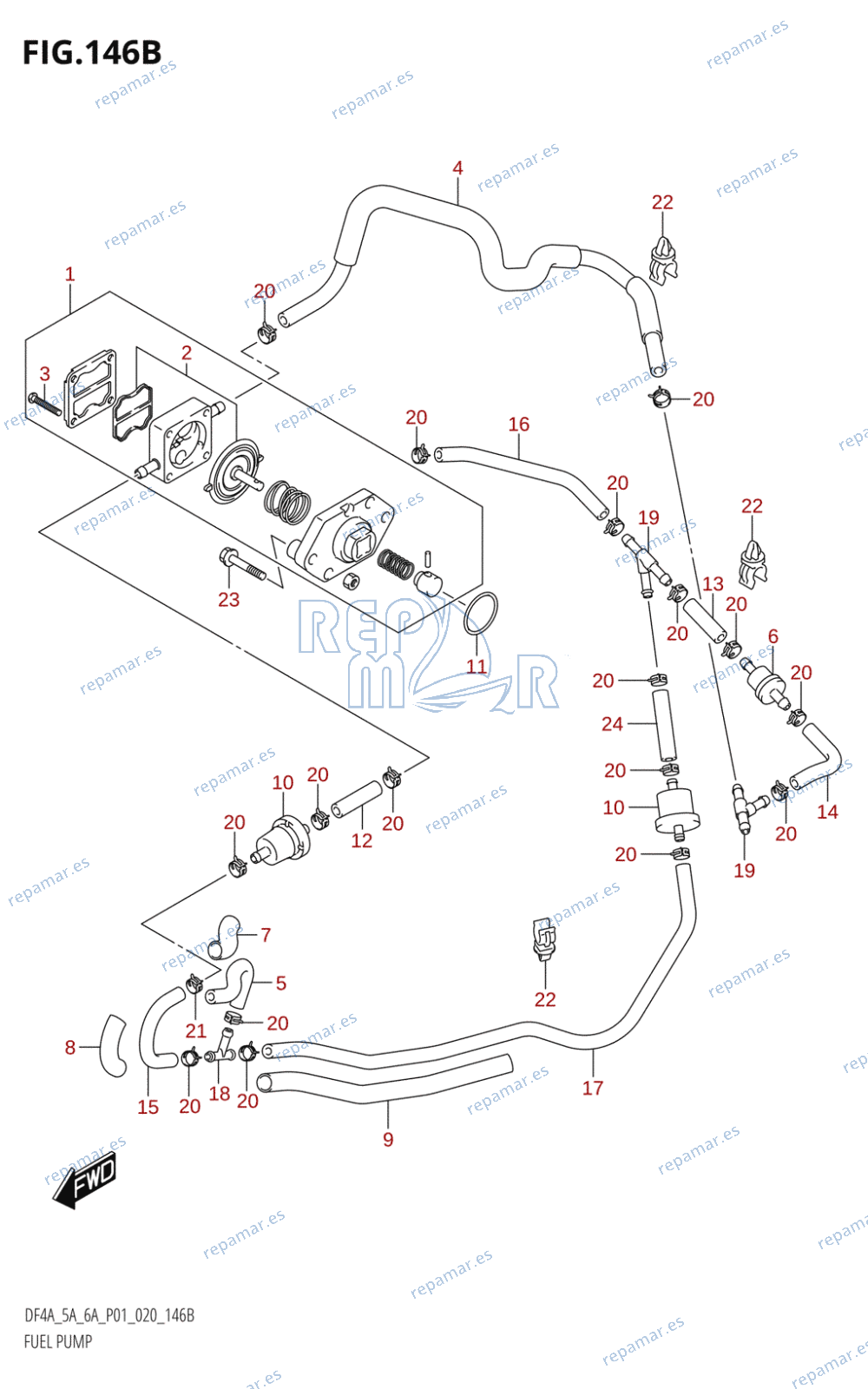 146B - FUEL PUMP ((DF5A,DF6A):P01)
