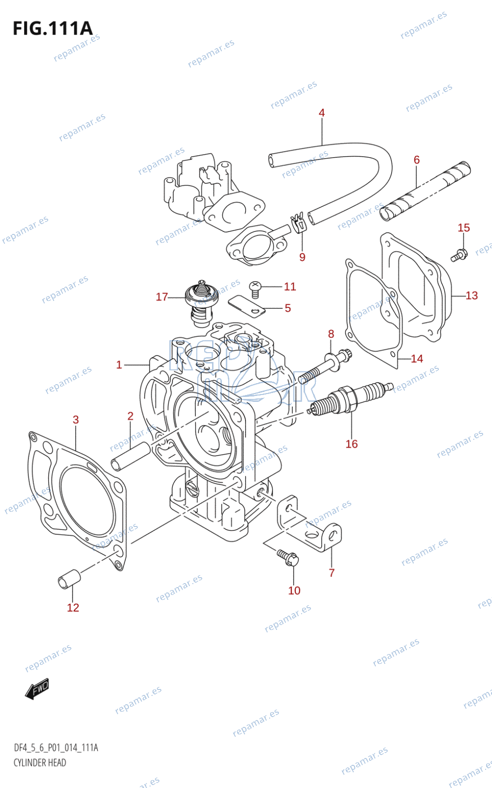 111A - CYLINDER HEAD (DF4:P01)