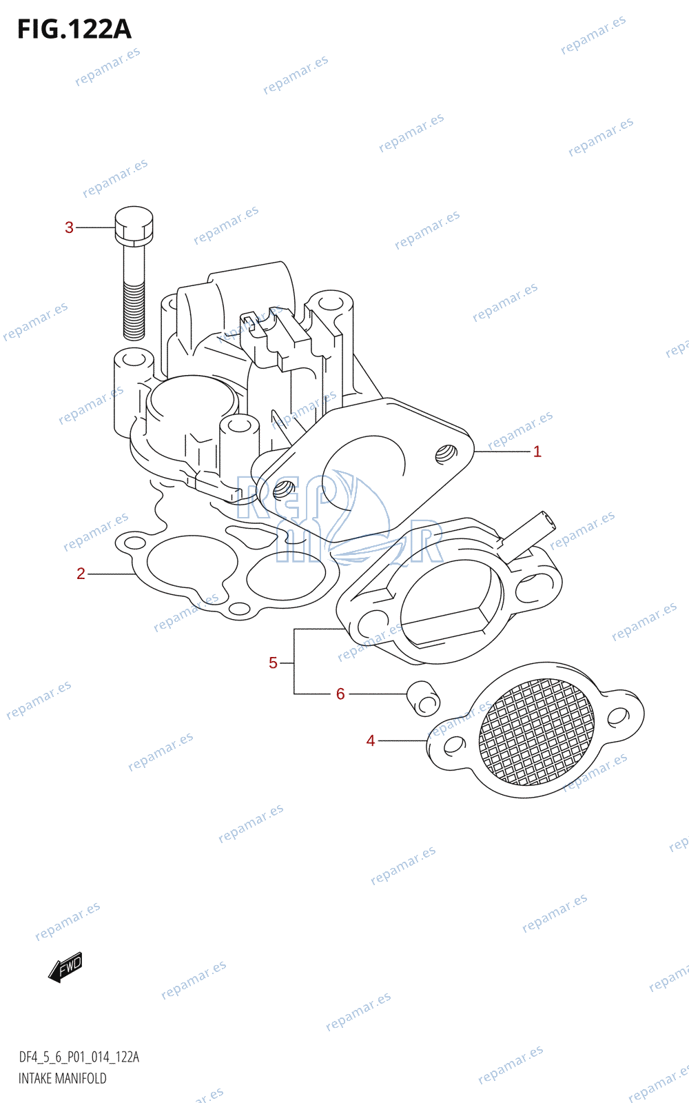 122A - INTAKE MANIFOLD (DF4:P01)