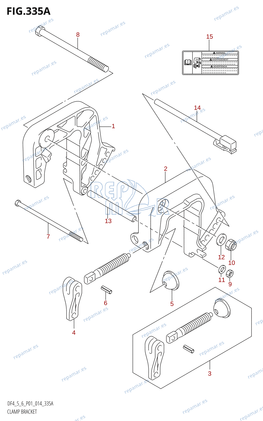 335A - CLAMP BRACKET