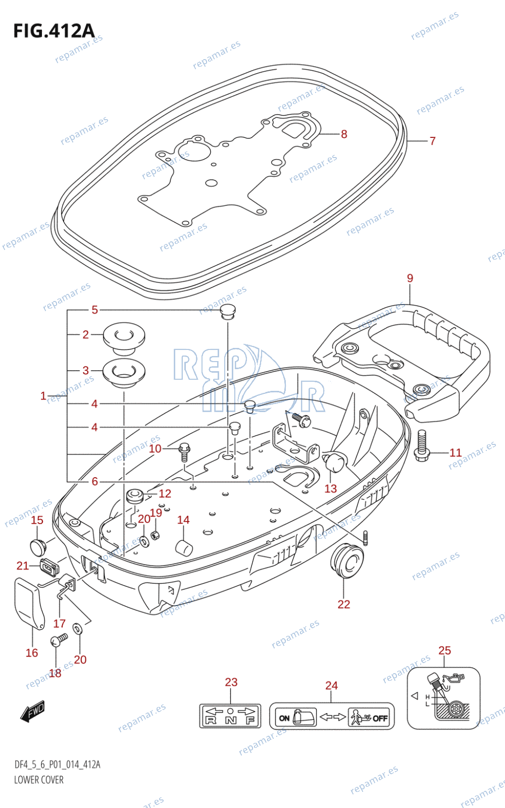 412A - LOWER COVER (DF4:P01)