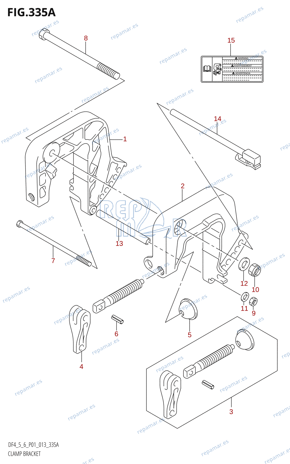 335A - CLAMP BRACKET