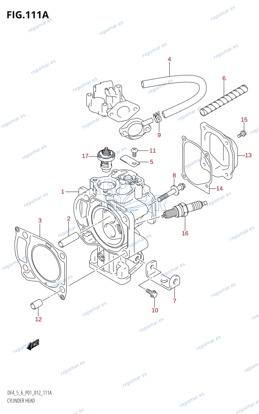 111A - CYLINDER HEAD (DF4:P01)