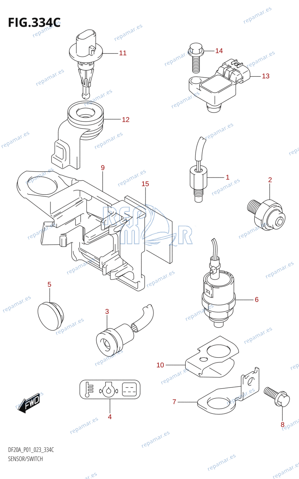 334C - SENSOR / SWITCH (SEE NOTE)