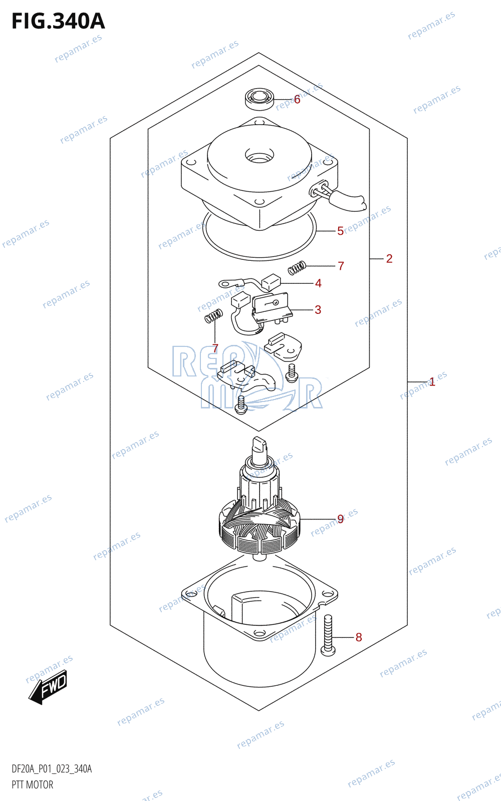 340A - PTT MOTOR (SEE NOTE)