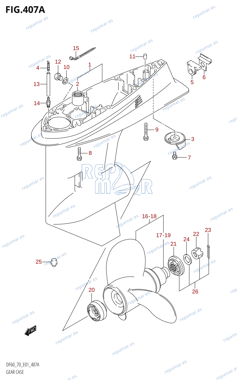 407A - GEAR CASE (W,X,Y)