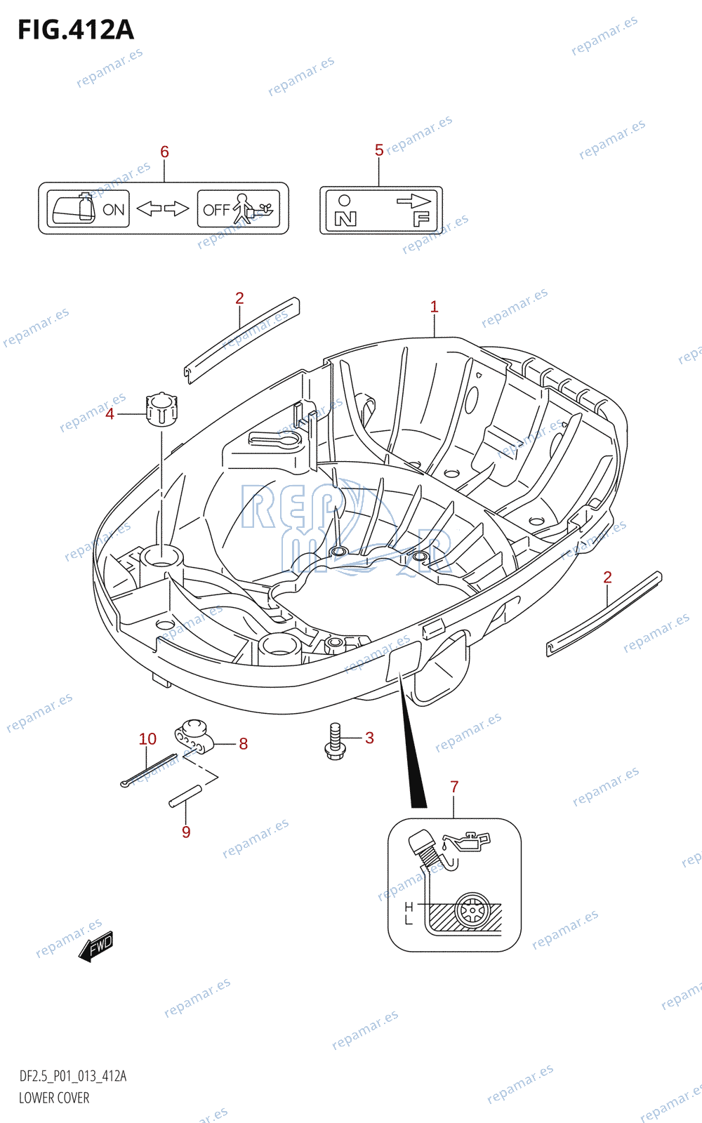 412A - LOWER COVER
