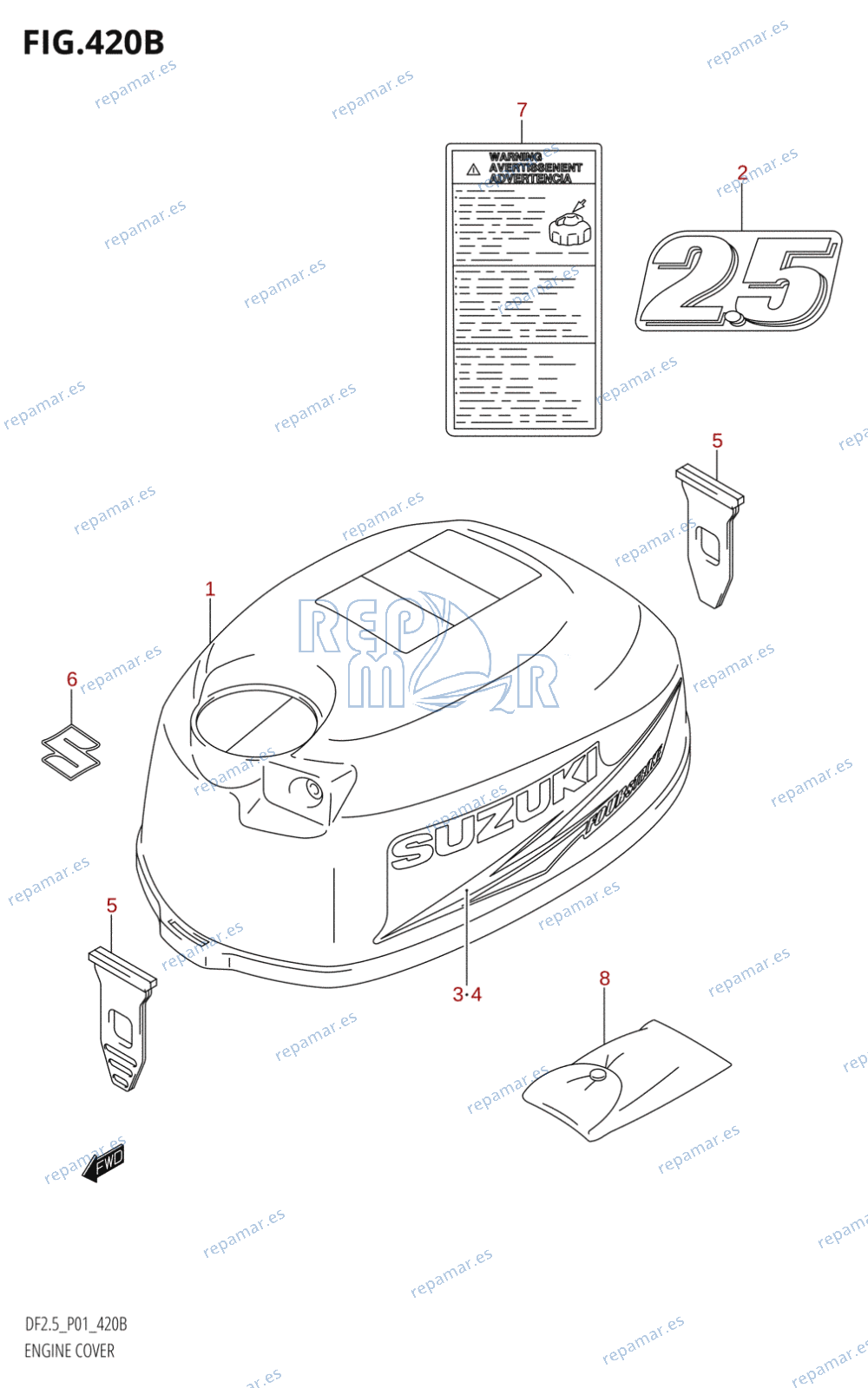 420B - ENGINE COVER