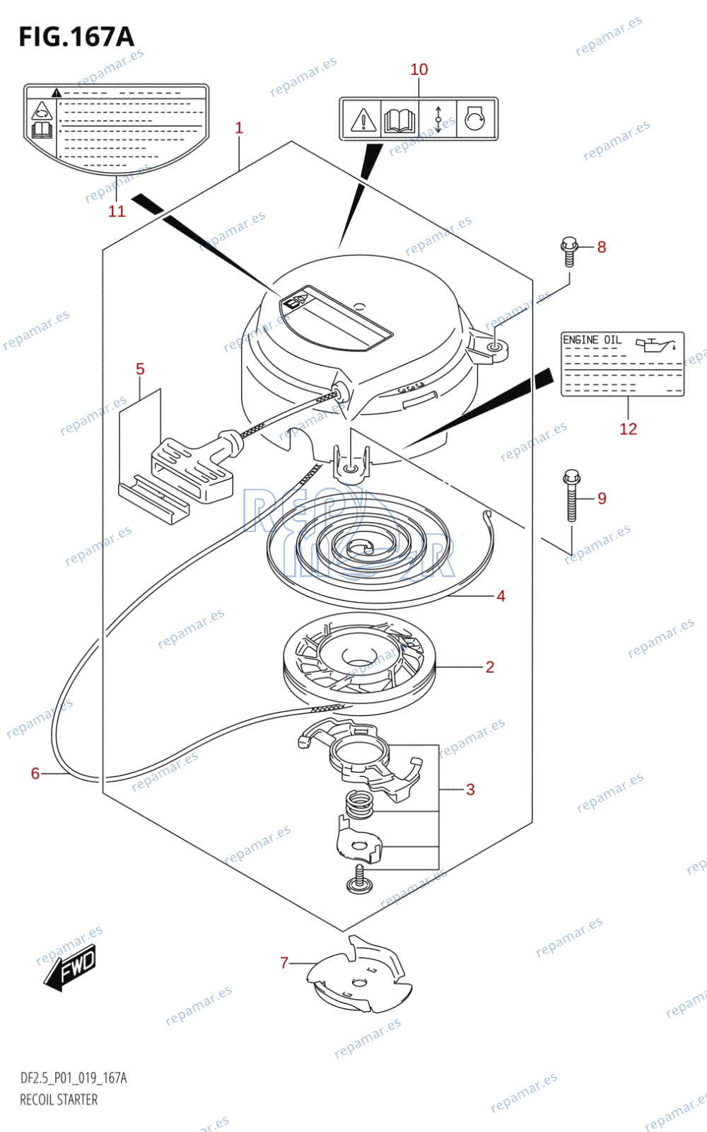 167A - RECOIL STARTER