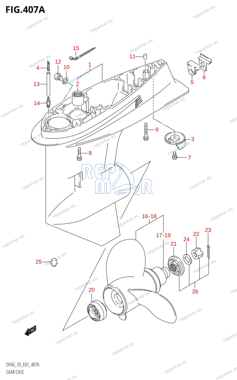 407A - GEAR CASE (W,X,Y)