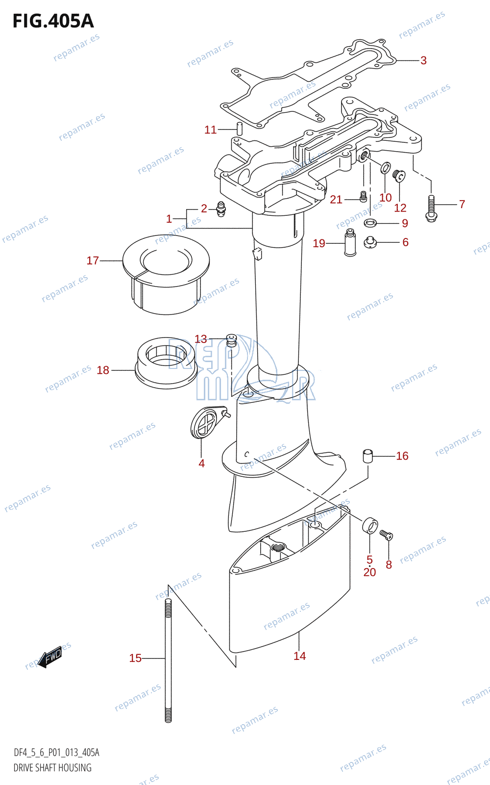 405A - DRIVE SHAFT HOUSING