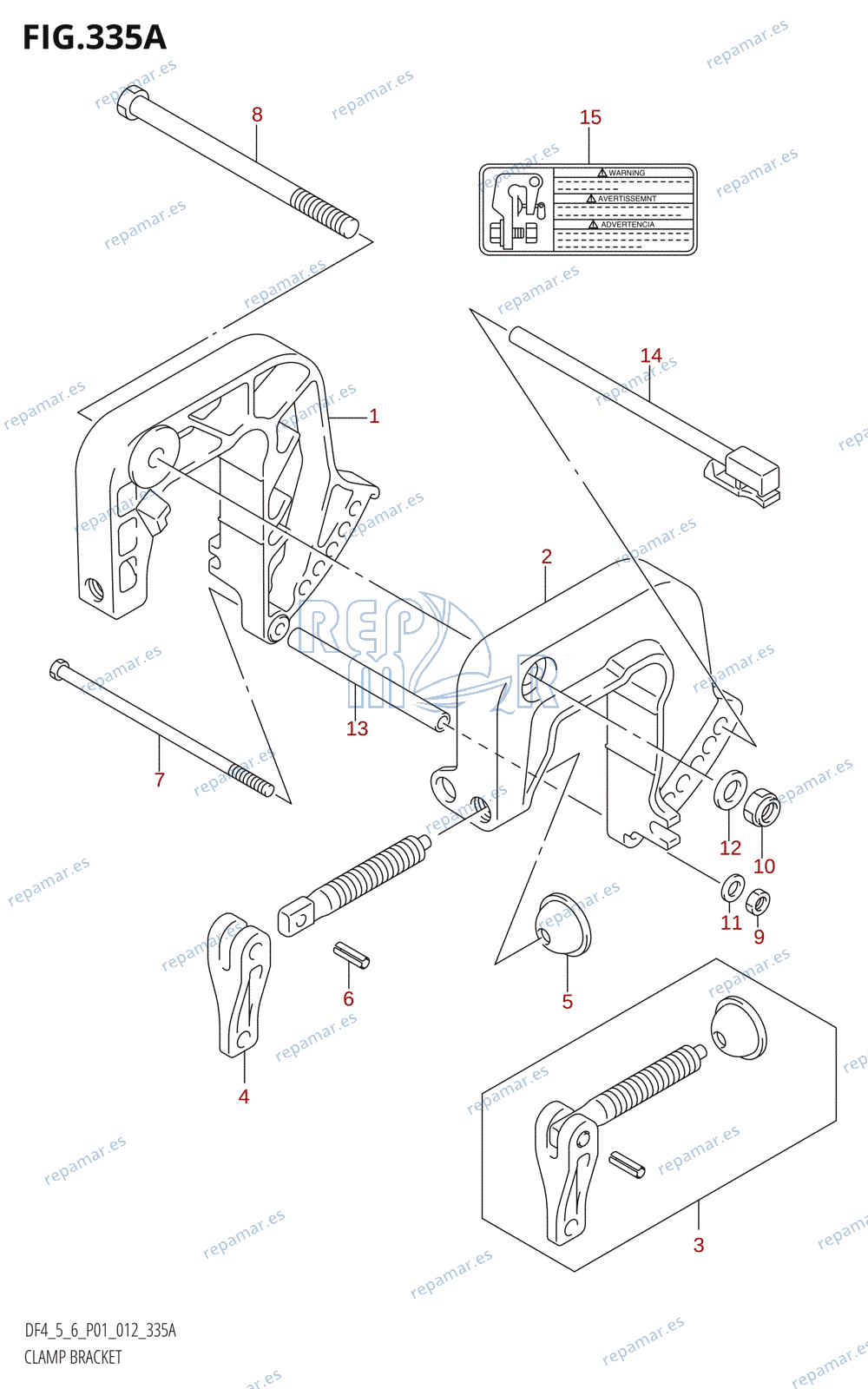 335A - CLAMP BRACKET