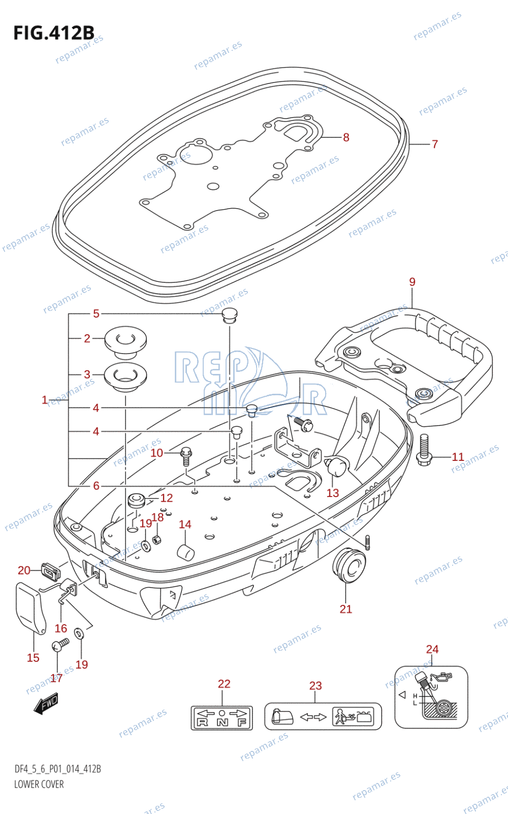 412B - LOWER COVER (DF5:P01)