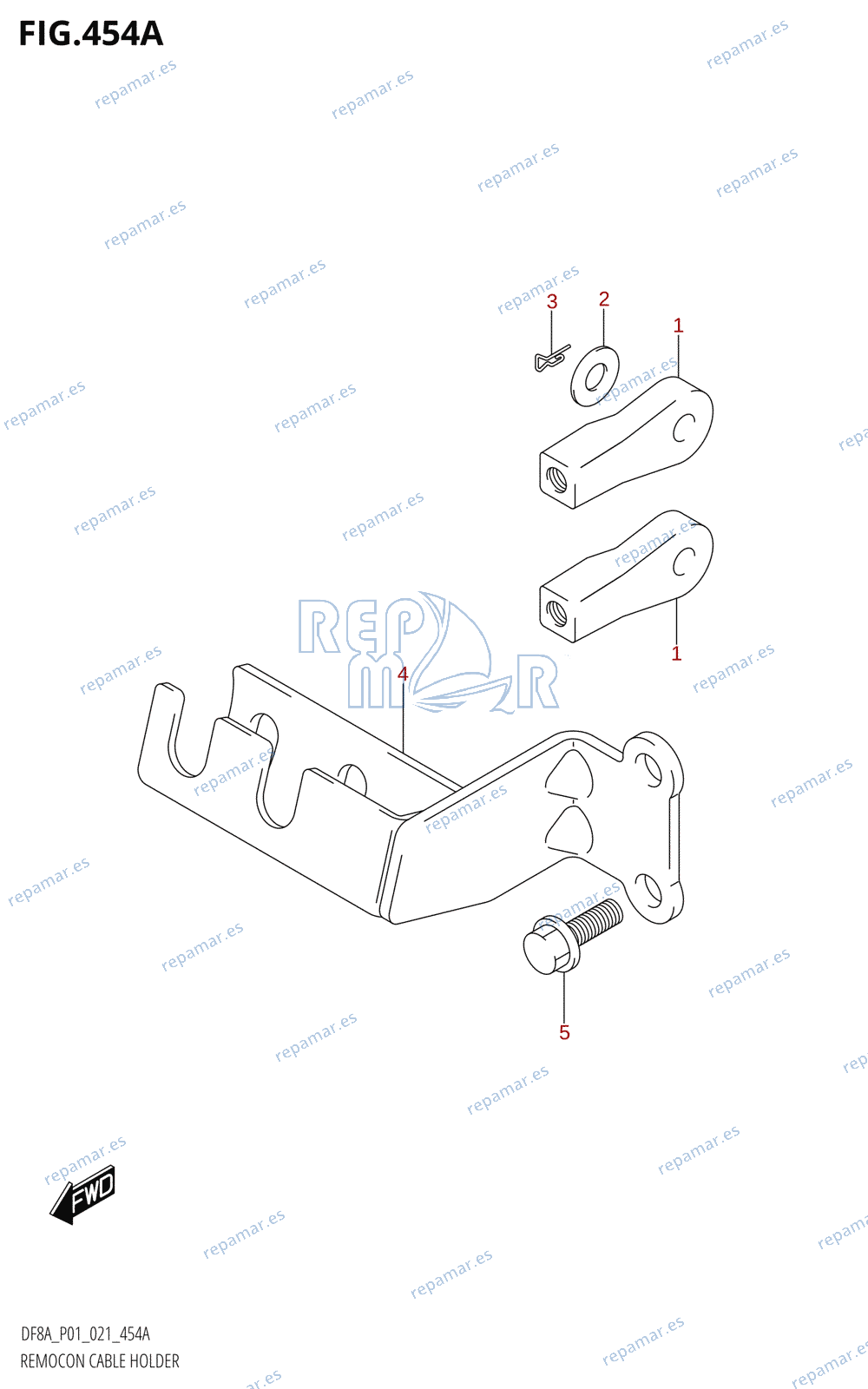 454A - REMOCON CABLE HOLDER (DF8AR)