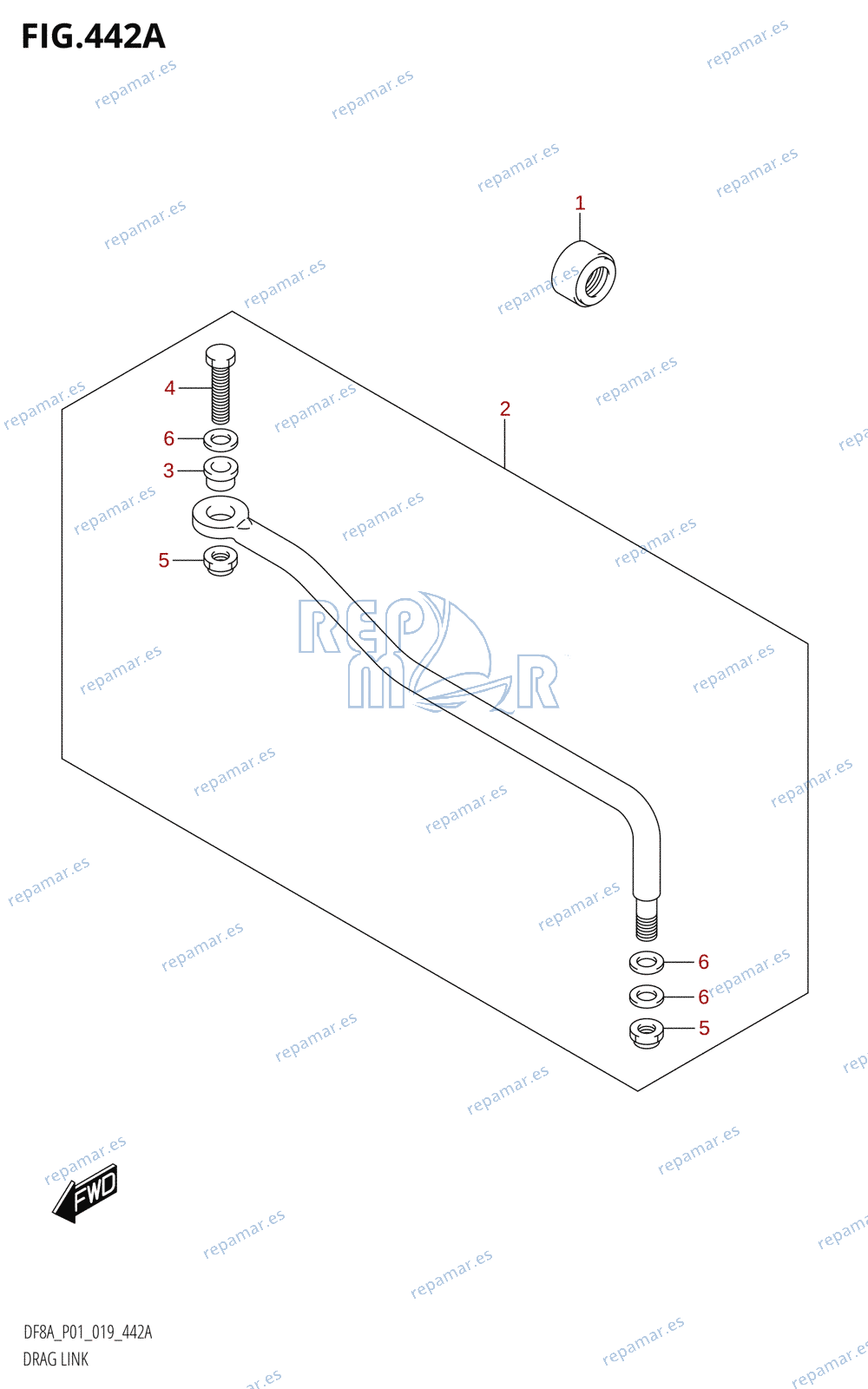 442A - DRAG LINK (DF8AR,DF9.9AR)