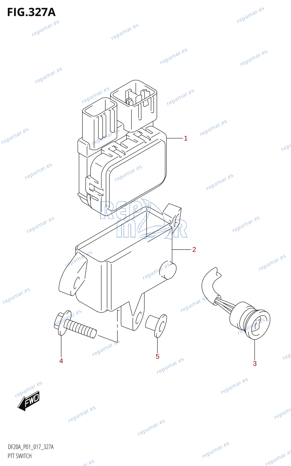327A - PTT SWITCH (DF9.9BT:P01)