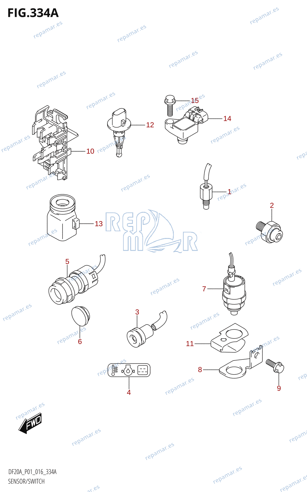 334A - SENSOR / SWITCH (DF9.9B:P01)