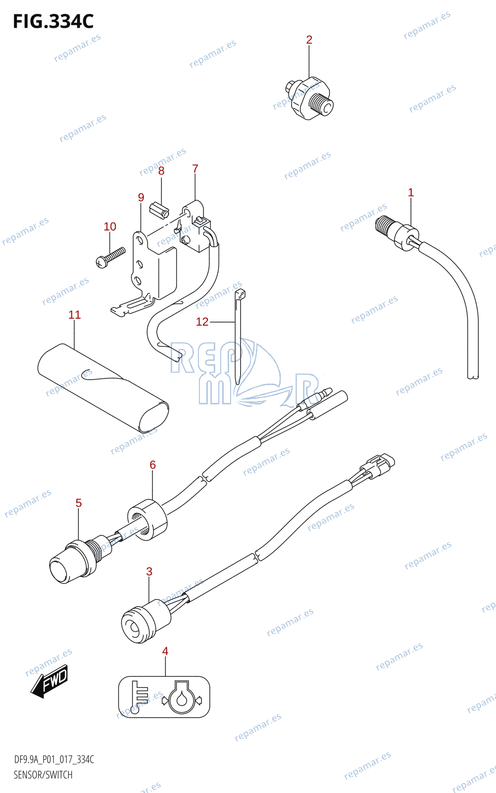 334C - SENSOR / SWITCH (DF9.9A:P01)