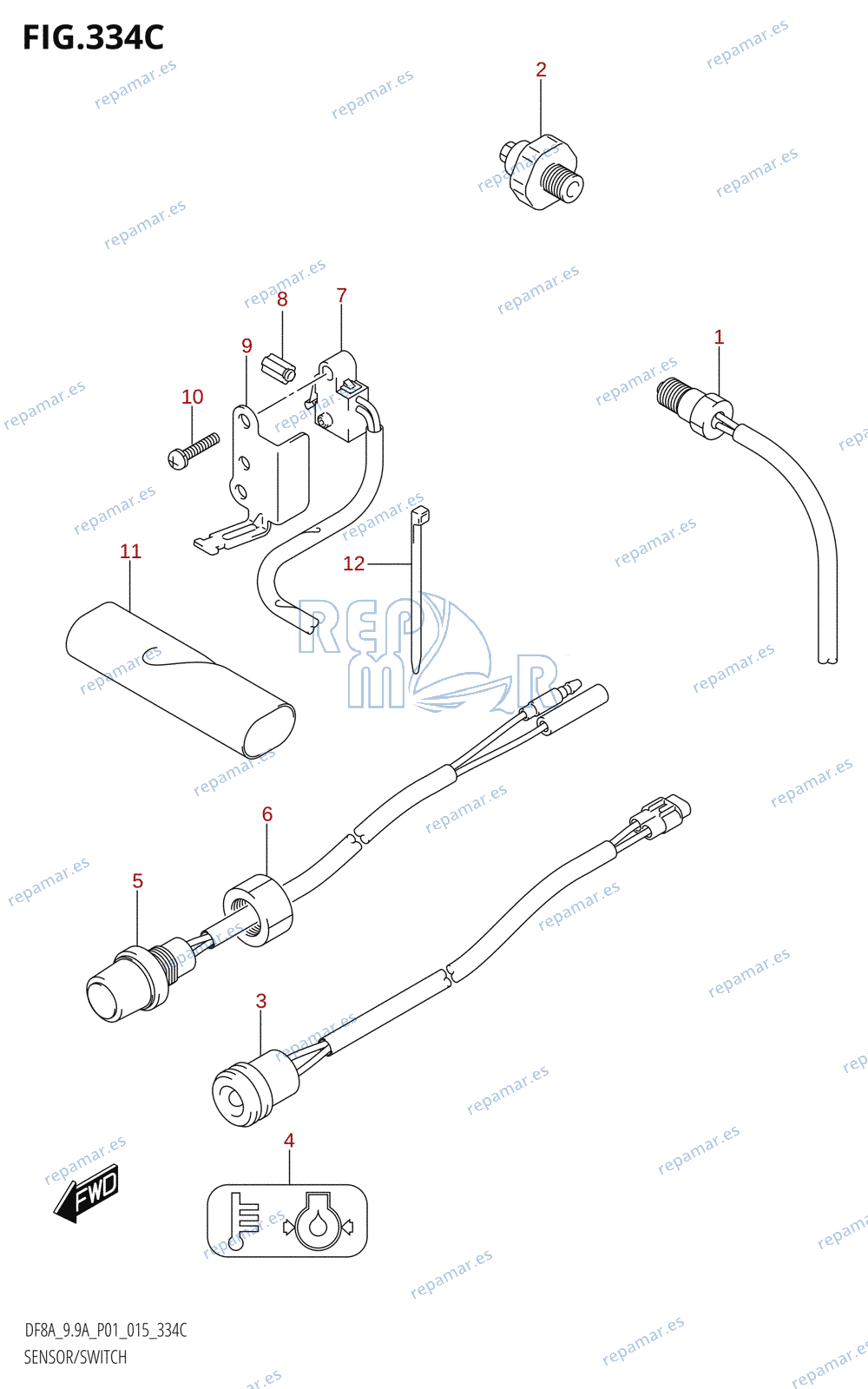 334C - SENSOR / SWITCH (DF9.9A:P01)