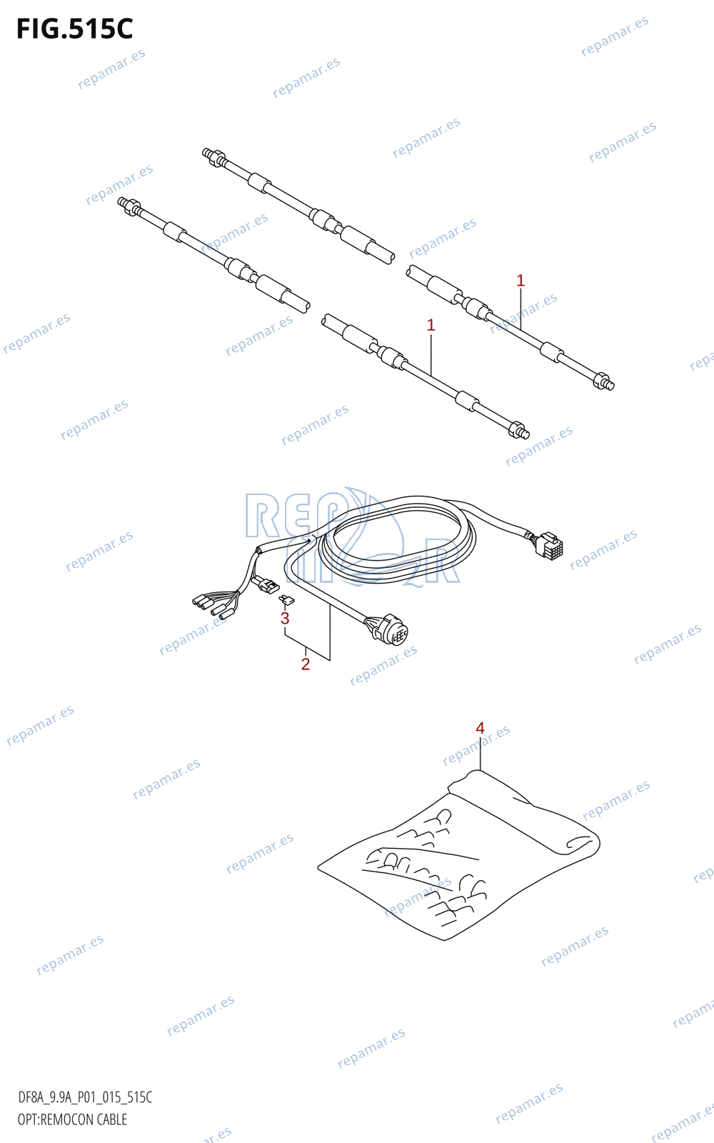 515C - OPT:REMOCON CABLE (DF9.9A:P01)