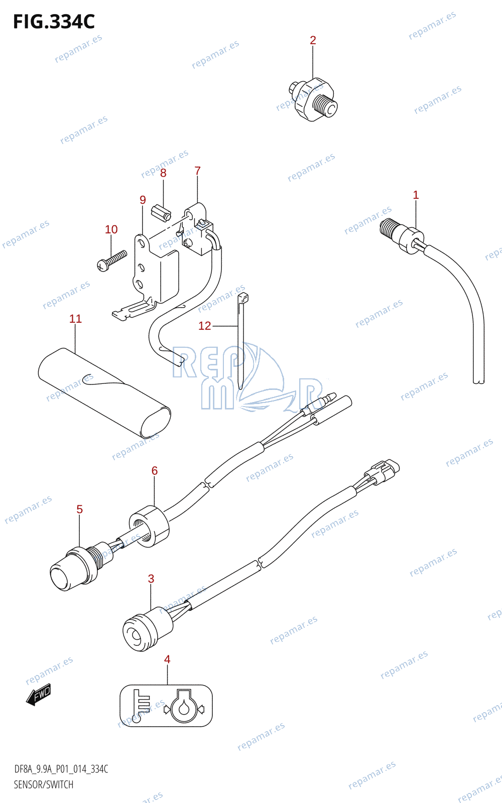 334C - SENSOR / SWITCH (DF9.9A:P01)