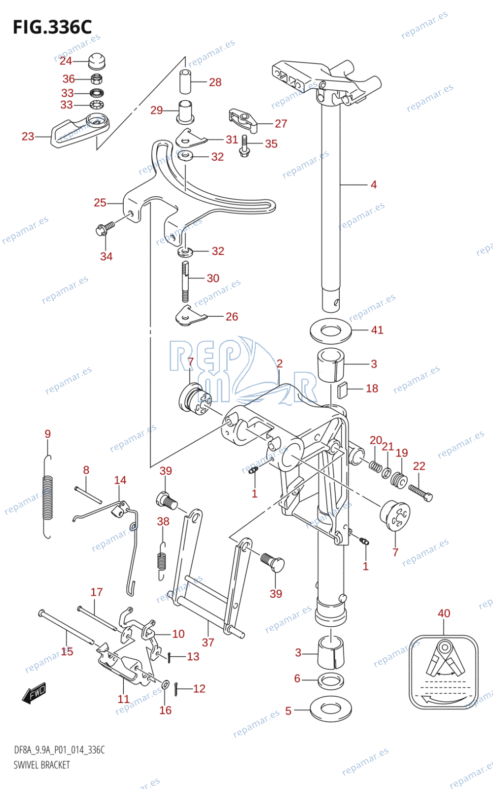 336C - SWIVEL BRACKET (DF9.9A:P01)