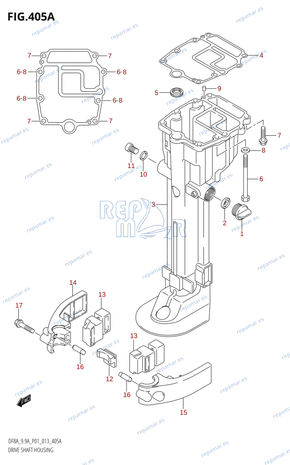 405A - DRIVE SHAFT HOUSING