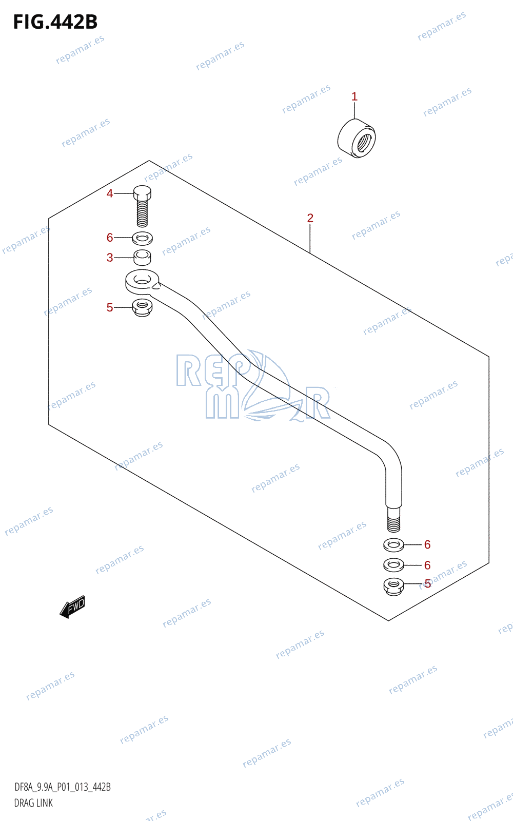 442B - DRAG LINK (DF9.9AR:P01)