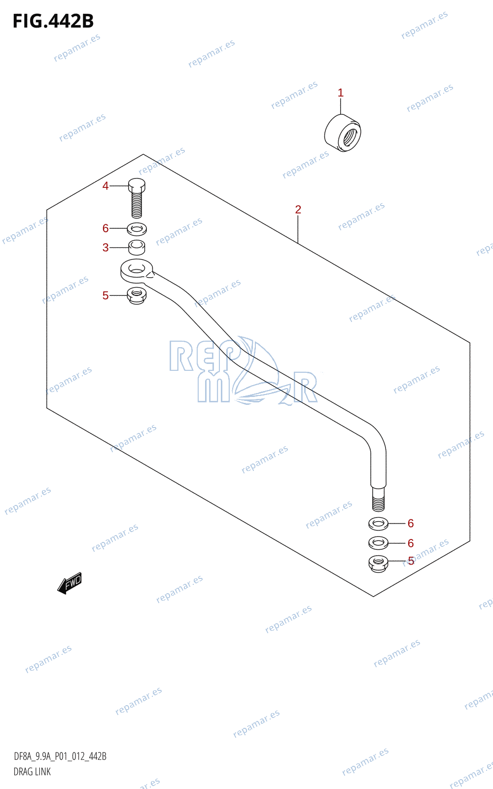 442B - DRAG LINK (DF9.9AR:P01)