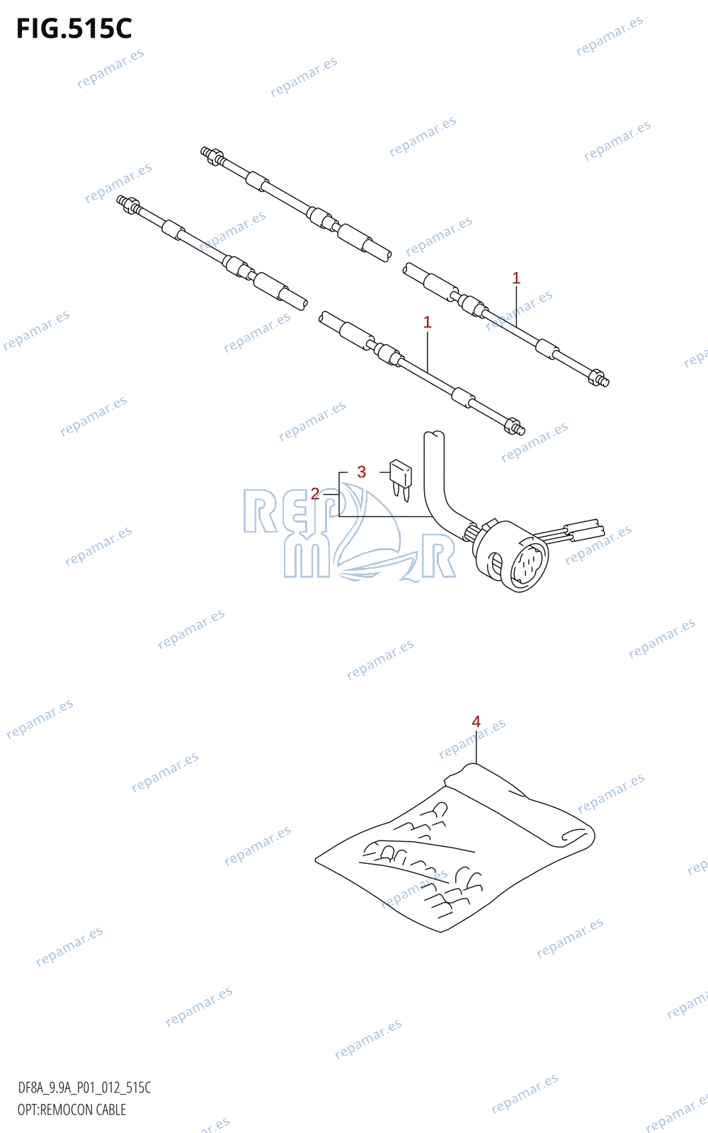 515C - OPT:REMOCON CABLE (DF9.9A:P01)