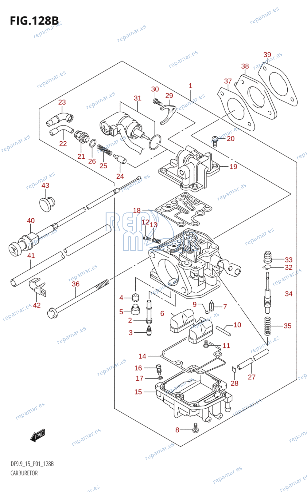 128B - CARBURETOR (K5,K6,K7,K8,K9,K10,011)