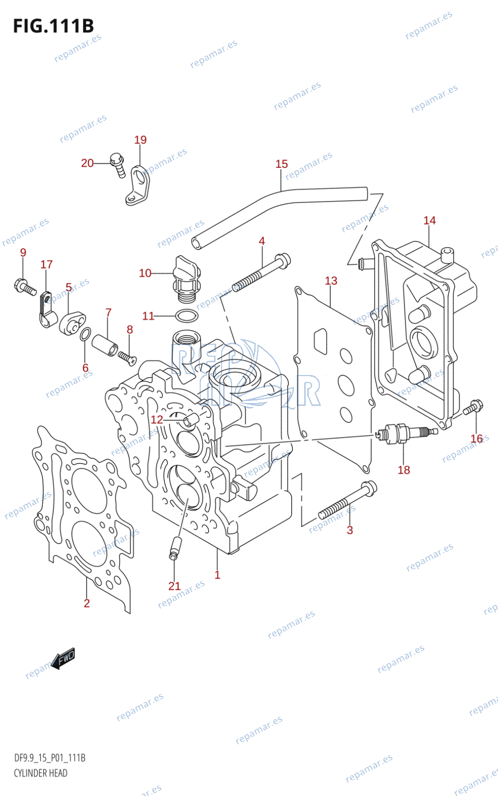 111B - CYLINDER HEAD (K5,K6,K7,K8,K9,K10,011)