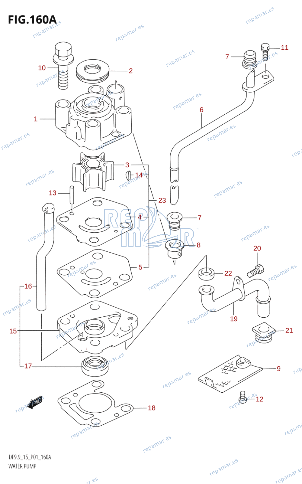 160A - WATER PUMP (K4,K5,K6)