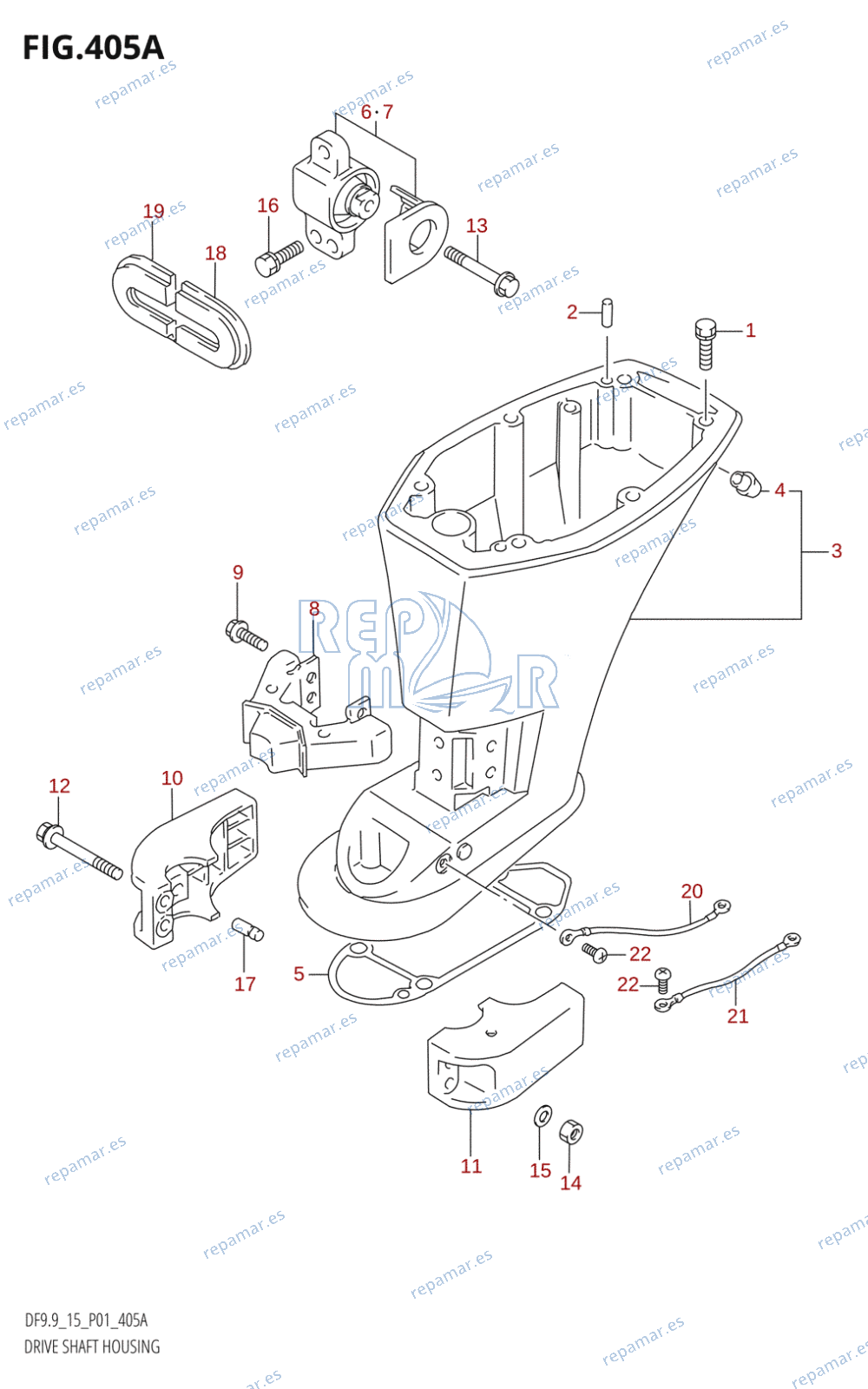 405A - DRIVE SHAFT HOUSING