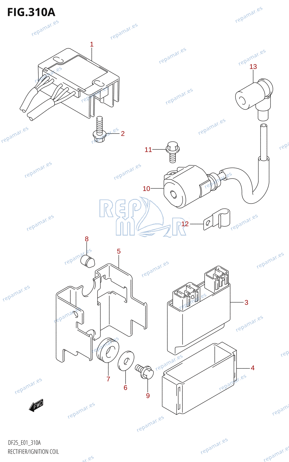 310A - RECTIFIER / IGNITION COIL