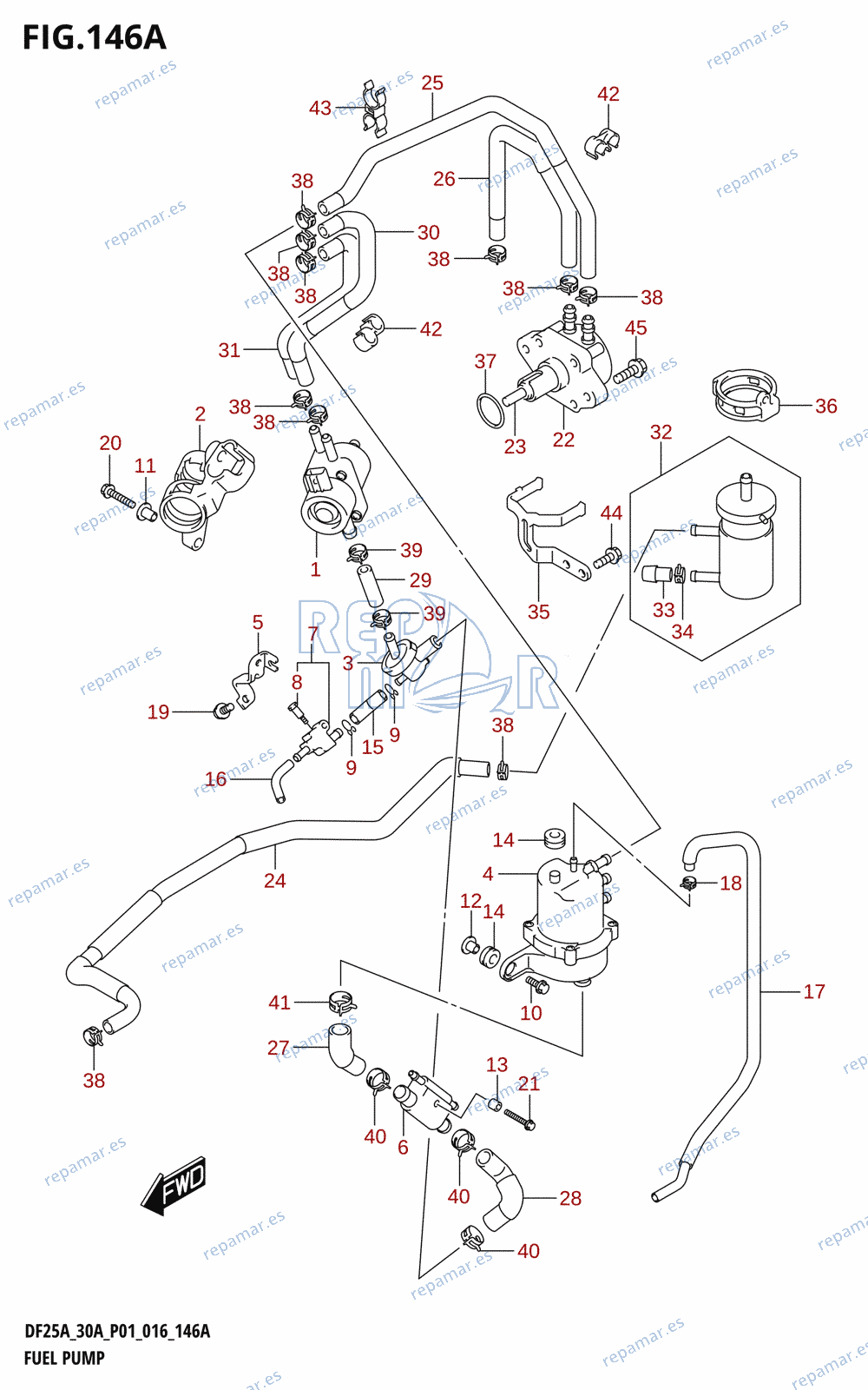146A - FUEL PUMP (DF25A:P01)