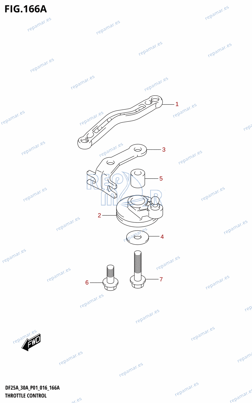 166A - THROTTLE CONTROL (DF25A:P01)