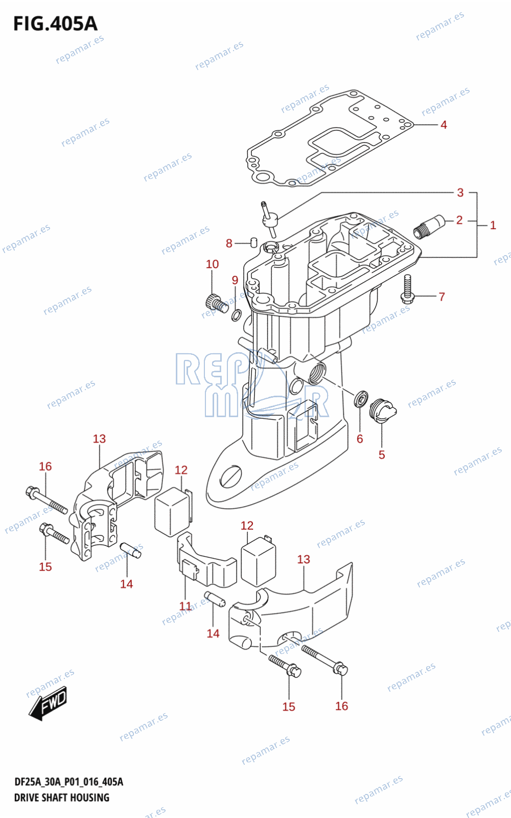 405A - DRIVE SHAFT HOUSING