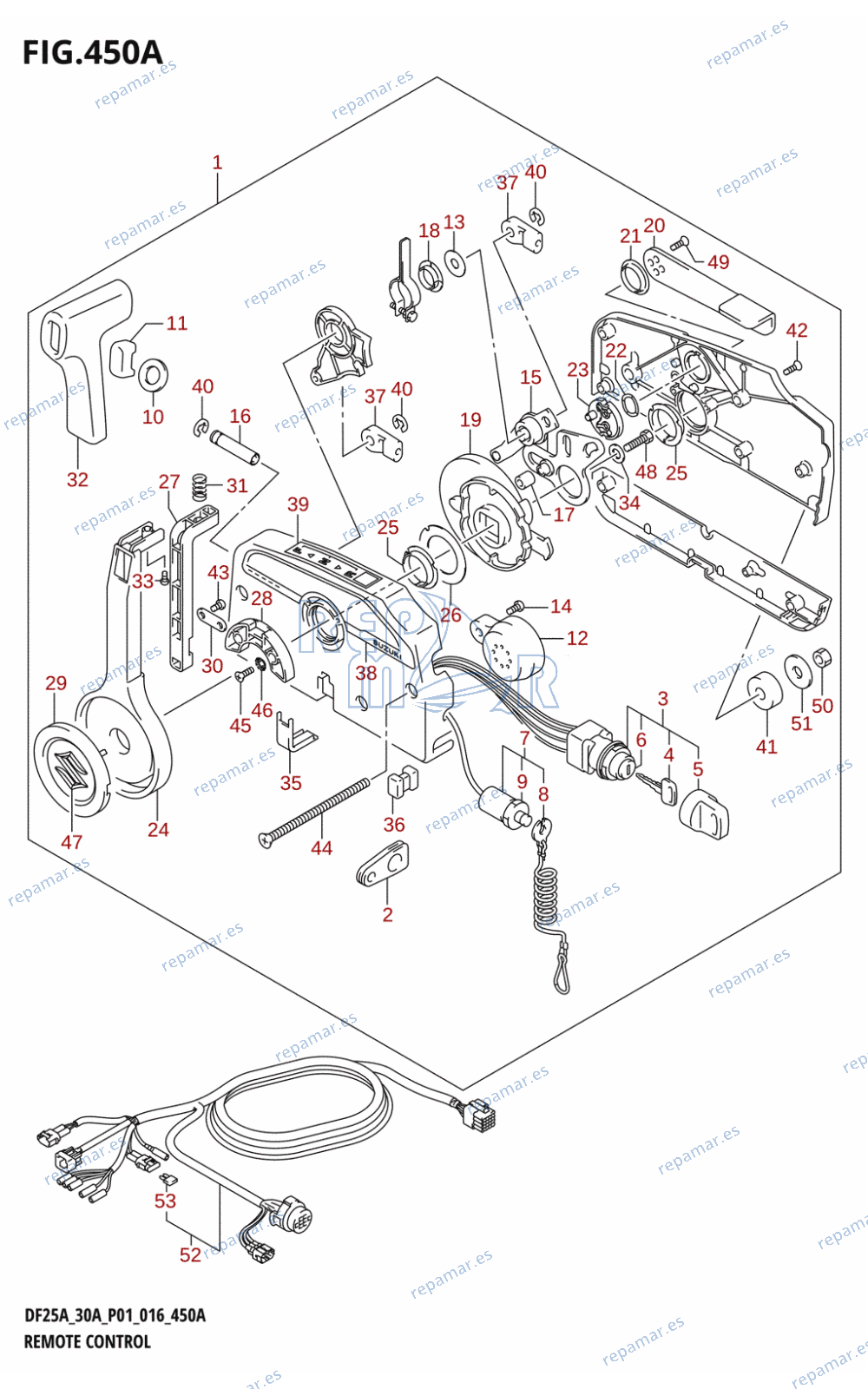 450A - REMOTE CONTROL (DF25AR:P01)