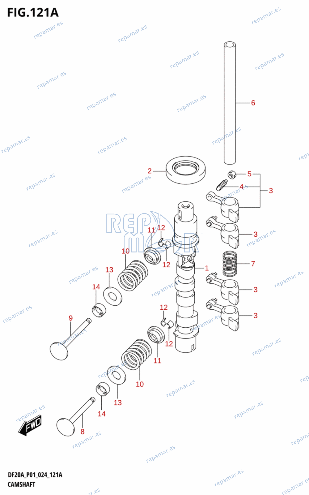 121A - CAMSHAFT (M-STARTER)